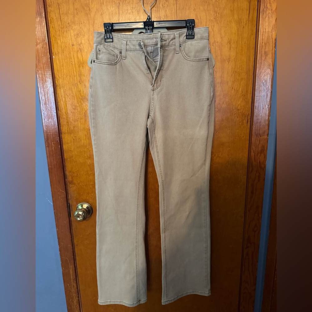 Time and Tru Women's Boot Cut Jeans in Tan